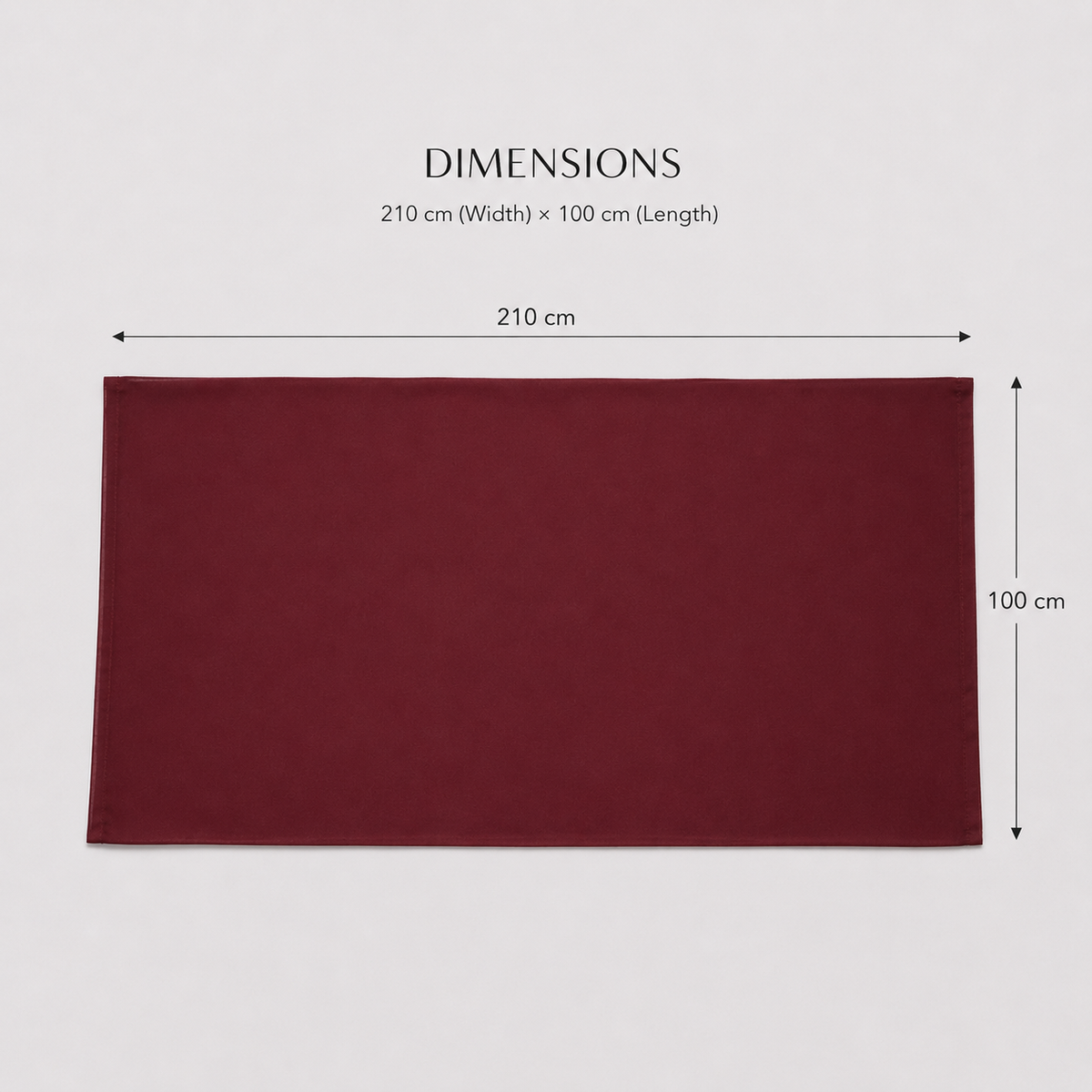 Scarf Oran: XL - Burgundy