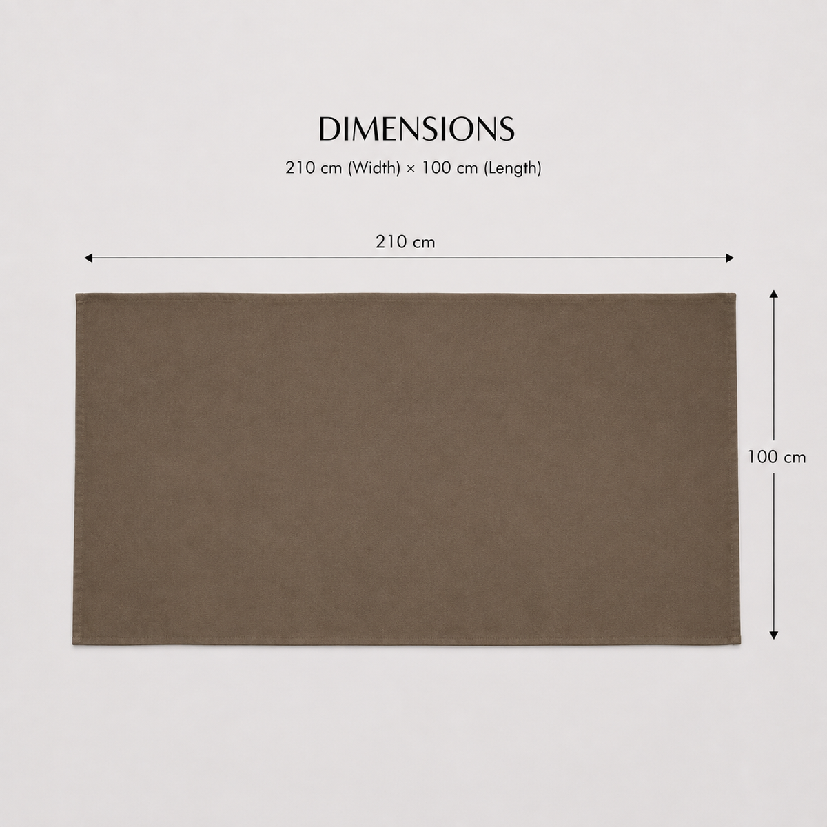 Scarf Oran: XL - Taupe