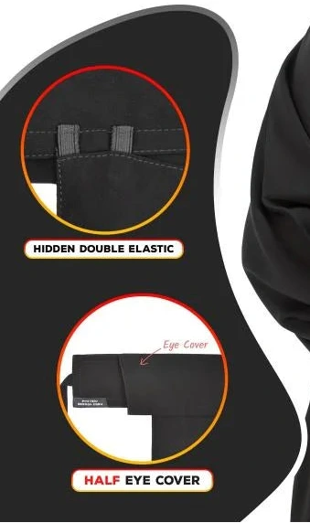 Flap Double-Hidden Niqab | Velcro (L)