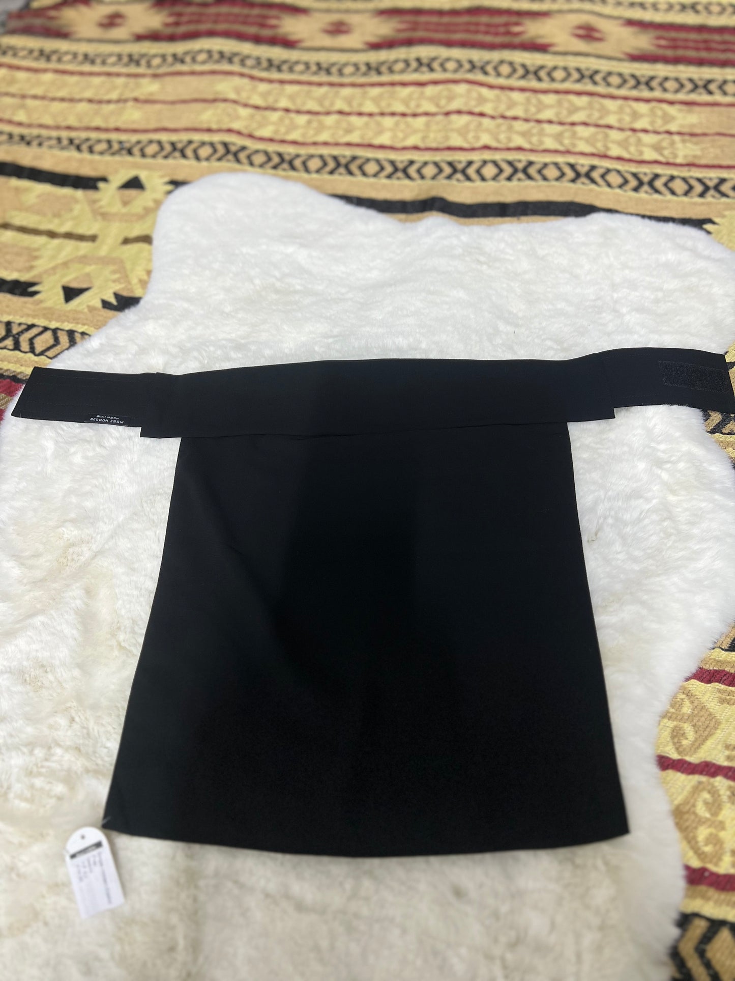 Flap Double-Hidden Elastic Niqab | Velcro (L)