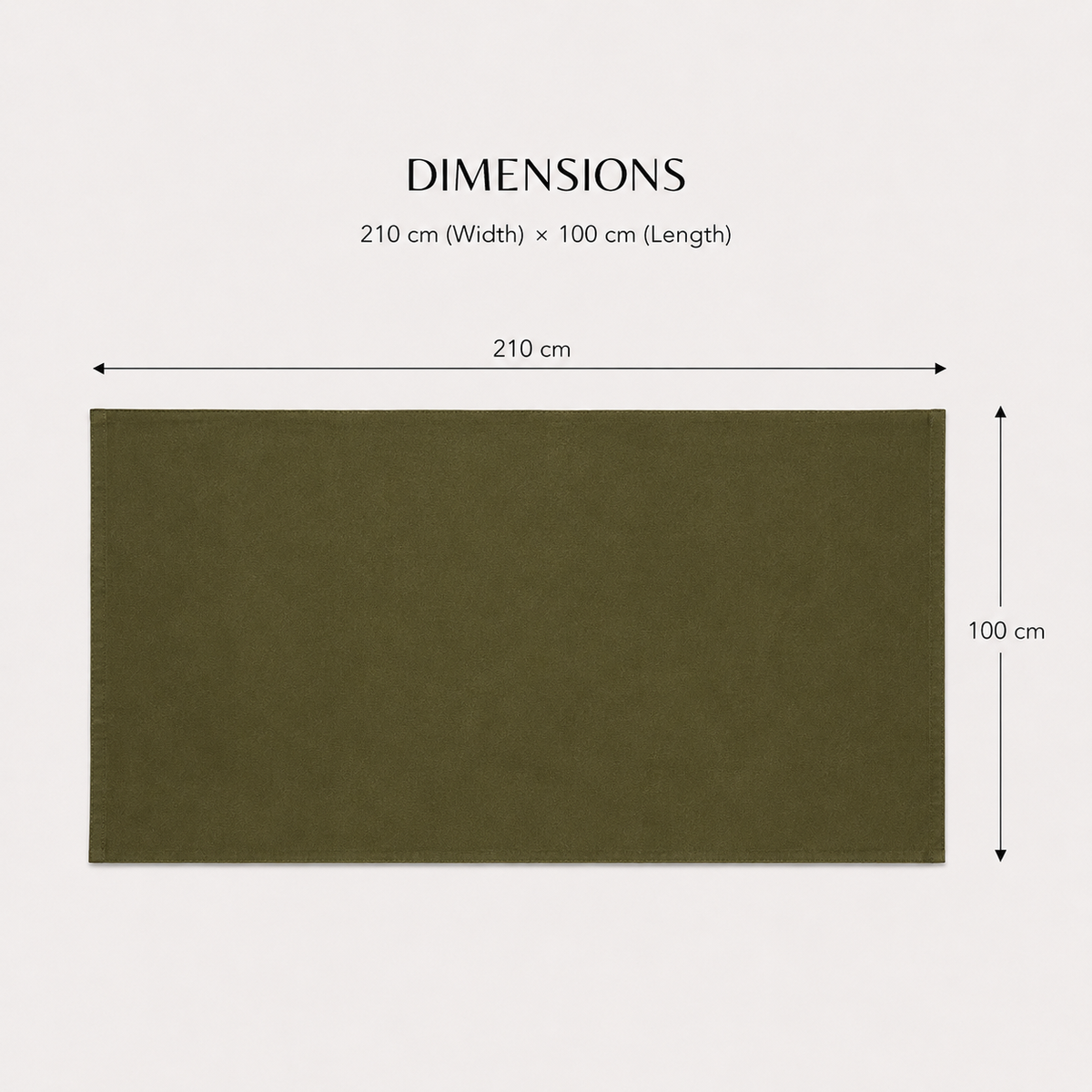 Scarf Oran: XL - Olive