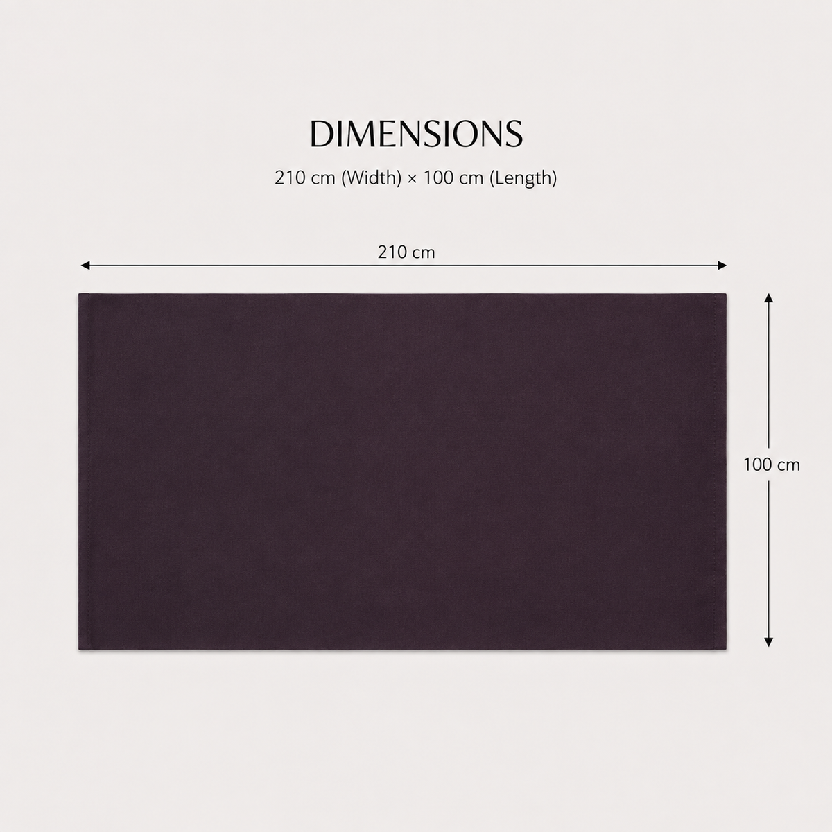 Scarf Oran: XL - Plum