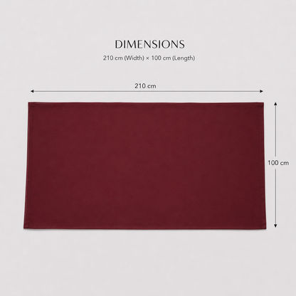 Scarf Oran: XL - Burgundy