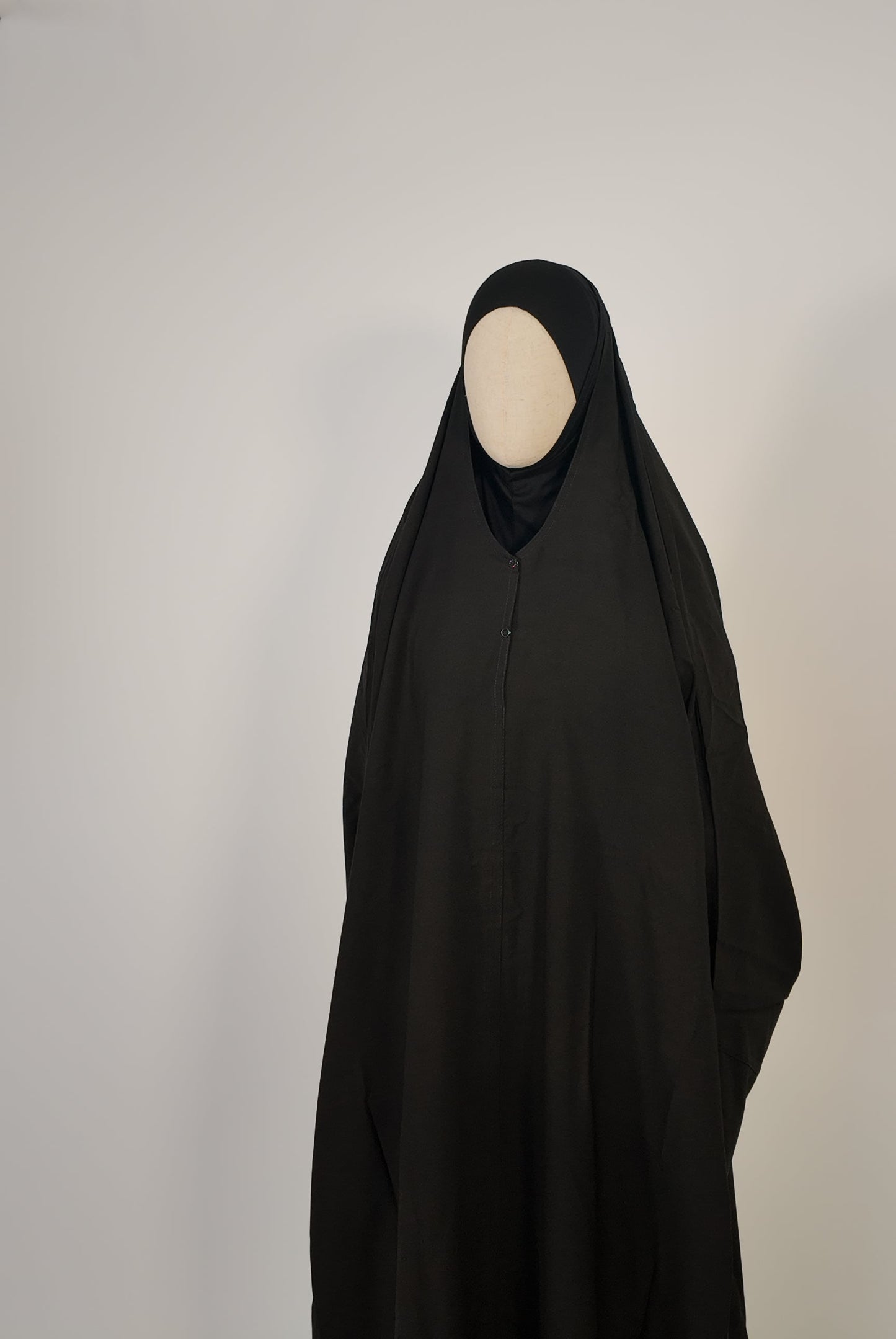 Jilbab Berbara: V-Neck, Snap Buttons & Petite