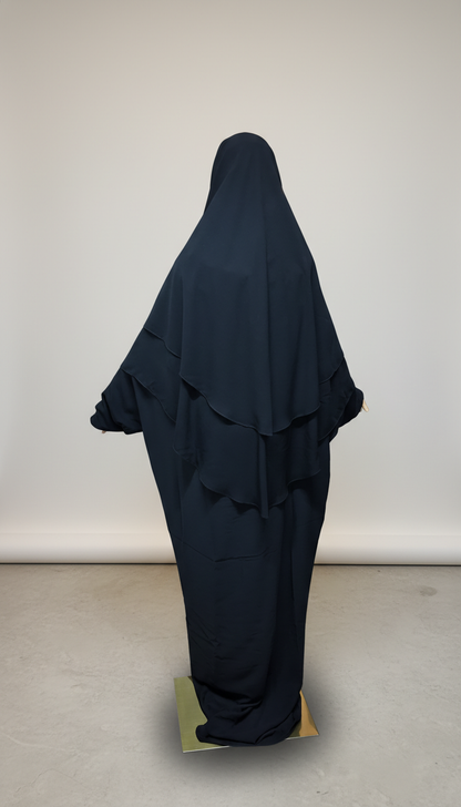 Niqab Erbil: Short, Snap-buttons & Integrated Khimar