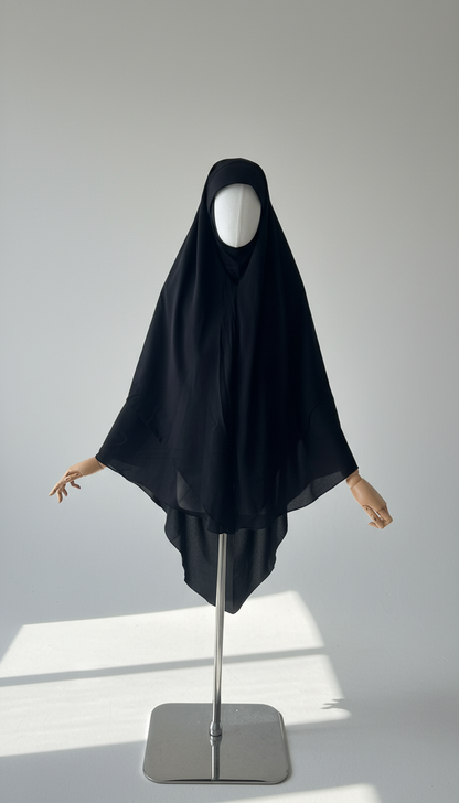 Khimar Kairouan: Structured Headband & Double-Layered