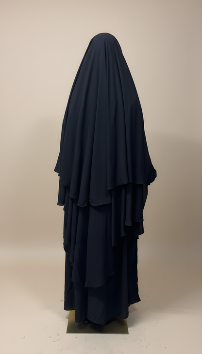 Niqab Al-Halab: Flap, XL, Zip, Integrated Khimar & String