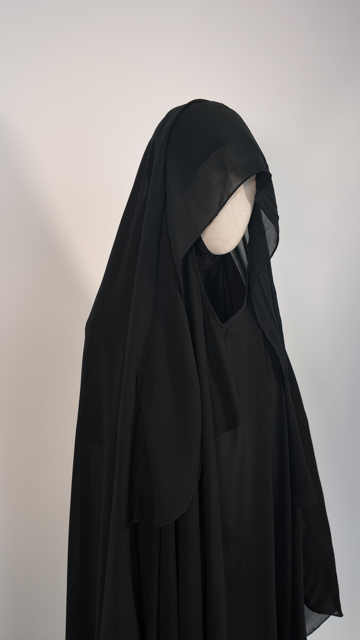 Khimar Aswan: Flap, XL & V-Neck