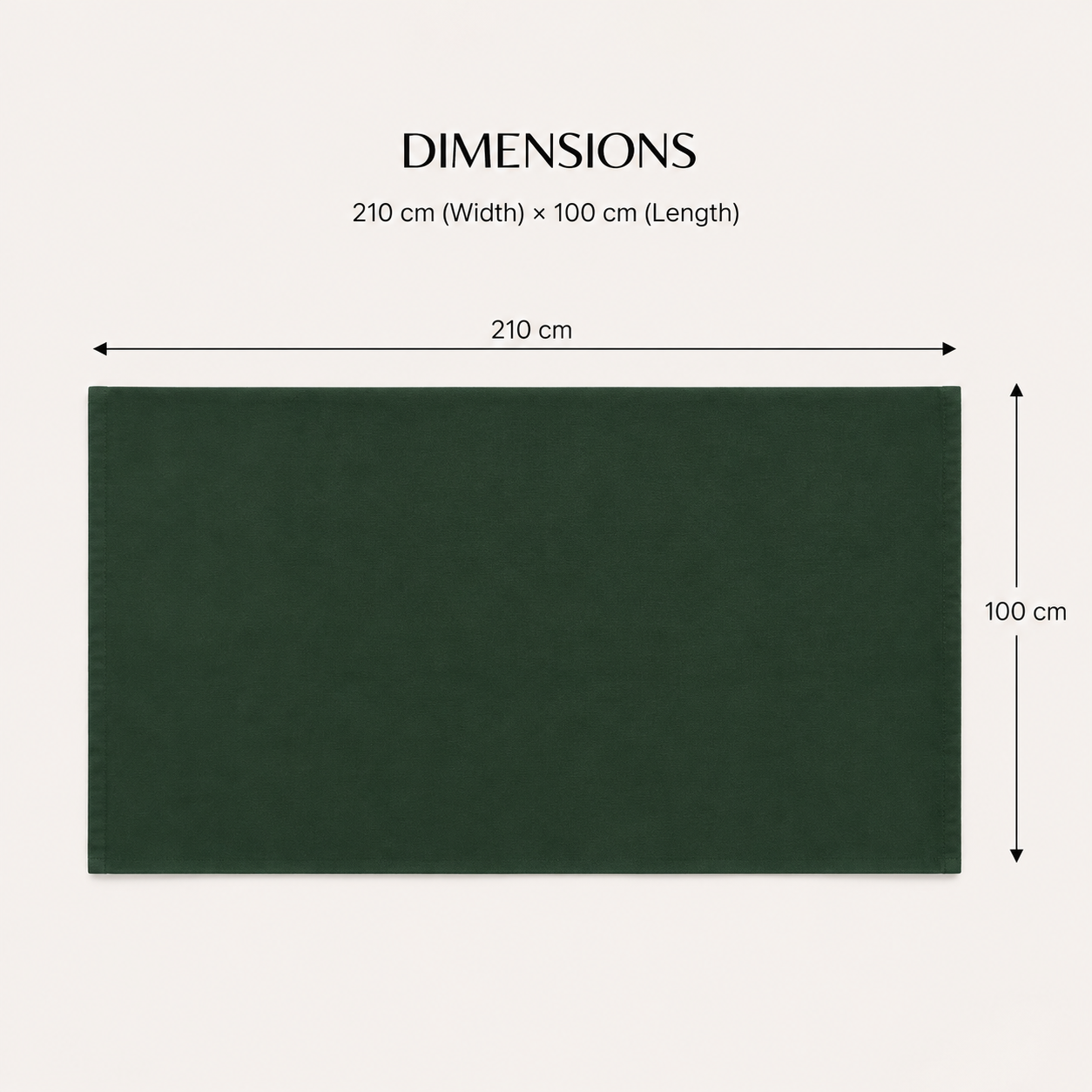 Scarf Oran: XL - Forest Green