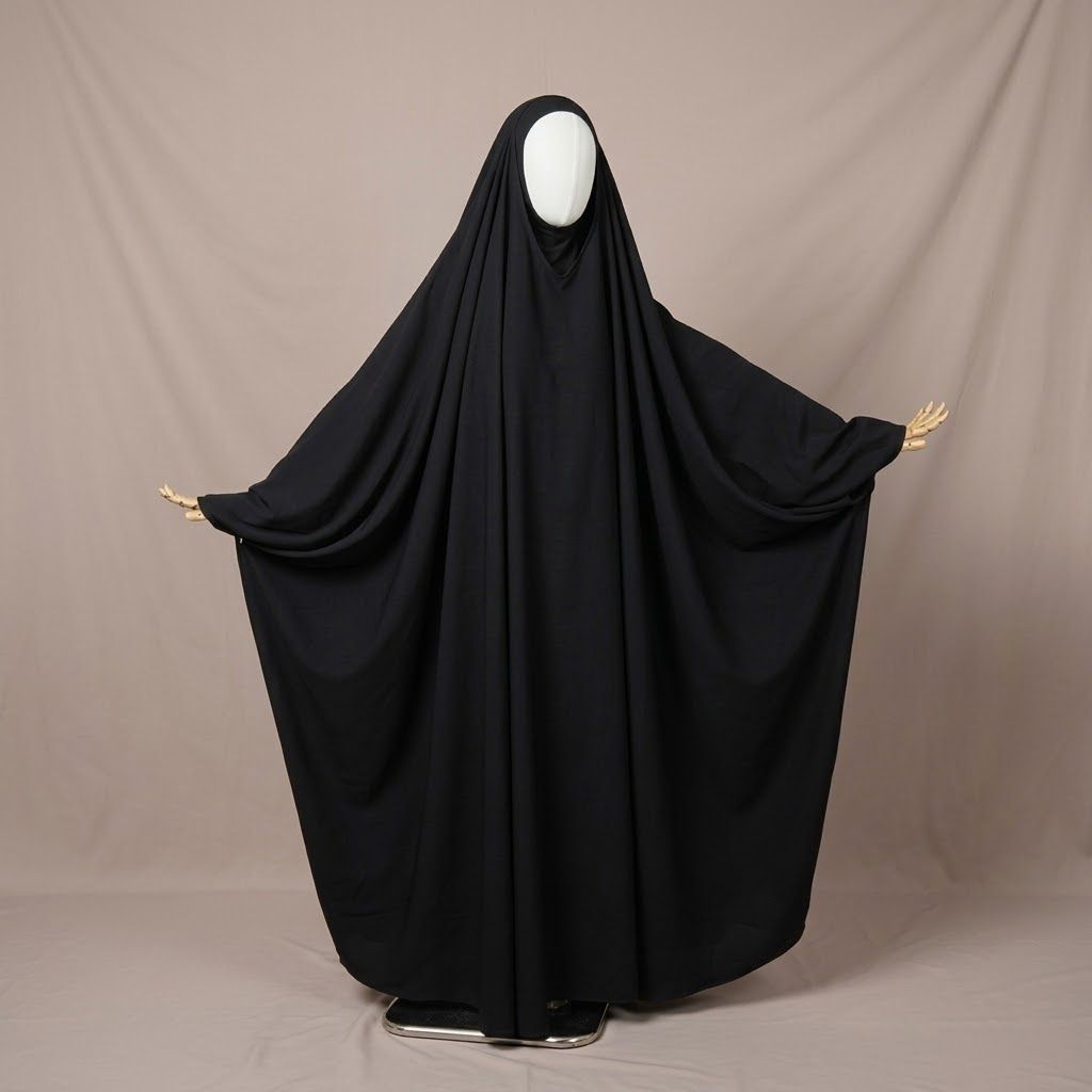 Jilbab Basra: V-Neck & Wide