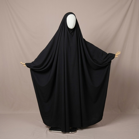 Jilbab Basra: V-Neck & Wide