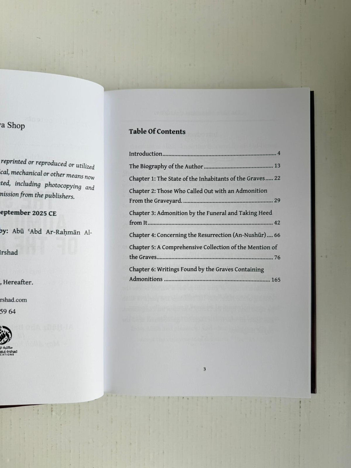 A Treatise on The Silent Admonitions of the Graves